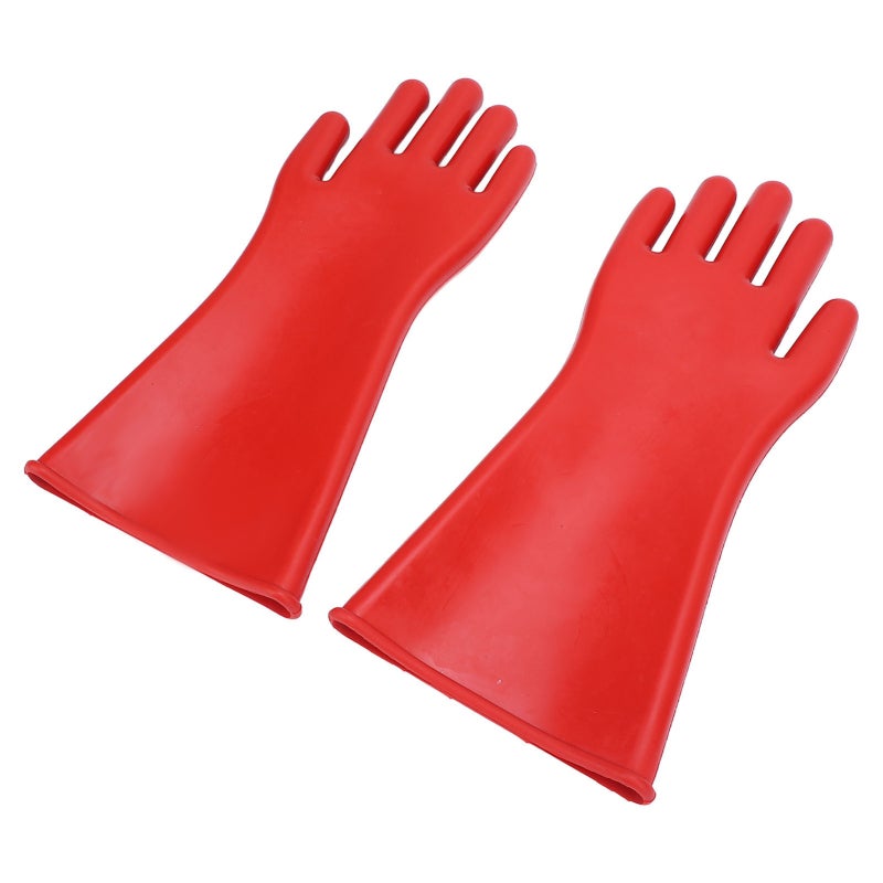 Rubber Insulated Gloves 1.8mm Thickness Class 2 12kV AC Insulation - Water Proof Safety Ergonomic Design for Wet Environments - Image 5