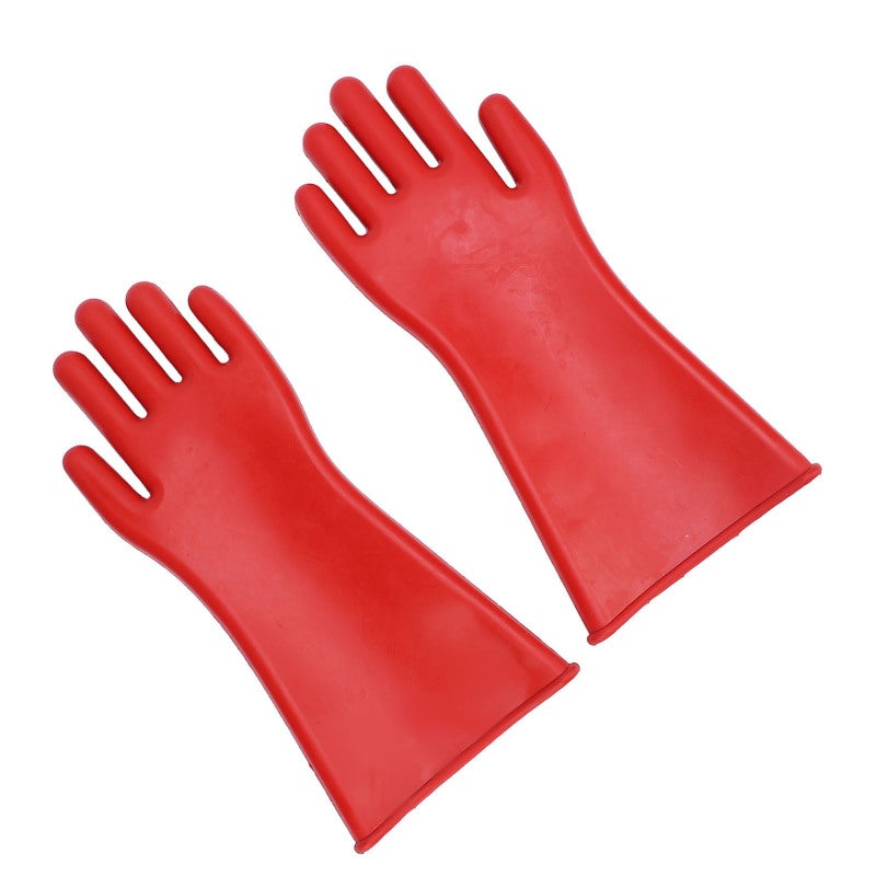Rubber Insulated Gloves 1.8mm Thickness Class 2 12kV AC Insulation - Water Proof Safety Ergonomic Design for Wet Environments - Image 3