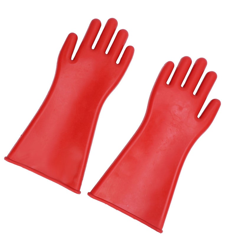 Rubber Insulated Gloves 1.8mm Thickness Class 2 12kV AC Insulation - Water Proof Safety Ergonomic Design for Wet Environments - Image 2