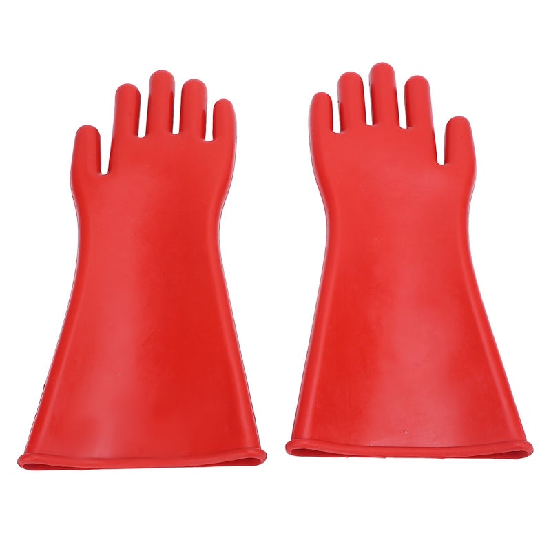 Rubber Insulated Gloves 1.8mm Thickness Class 2 12kV AC Insulation - Water Proof Safety Ergonomic Design for Wet Environments - Image 4