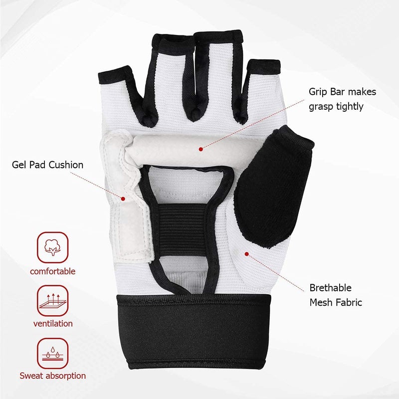Taekwondo Sparring Gear Foot Protector Karate Boxing Sparring Foot Guard, Martial Arts Protective Foot Gear for Kung Fu Punch Bag Kickboxing MMA Training - Image 3