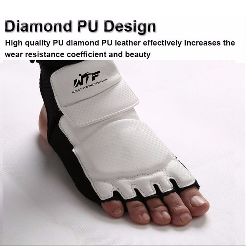 Taekwondo Sparring Gear Foot Protector Karate Boxing Sparring Foot Guard, Martial Arts Protective Foot Gear for Kung Fu Punch Bag Kickboxing MMA Training - Image 2