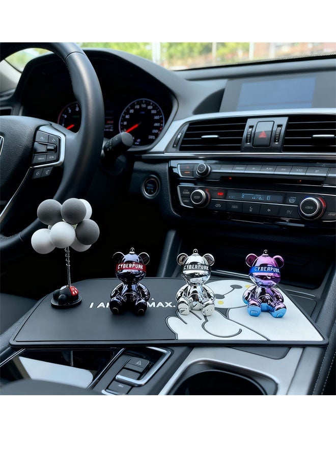 Bukela Bear Car Ornament, Aromatherapy Deodorizer with Long-Lasting Fragrance for Vehicles, Solar-Powered Light Fragrance - Image 2