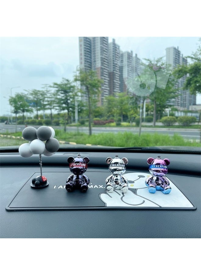 Bukela Bear Car Ornament, Aromatherapy Deodorizer with Long-Lasting Fragrance for Vehicles, Solar-Powered Light Fragrance - Image 1