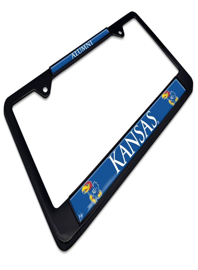 Elektroplate Officially Licensed University of Kansas Alumni 3D Doming Black All-Metal Standard Size License Plate Frame Tag Holder for Cars/SUVs/Trucks Weatherproof Automotive Accessory - Image 4