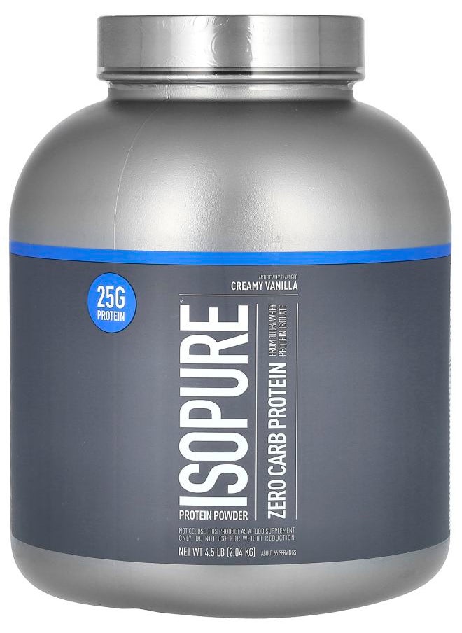 Isopure Zero Carb Protein Powder Creamy Vanilla 4.5 lb (2.04 kg) 