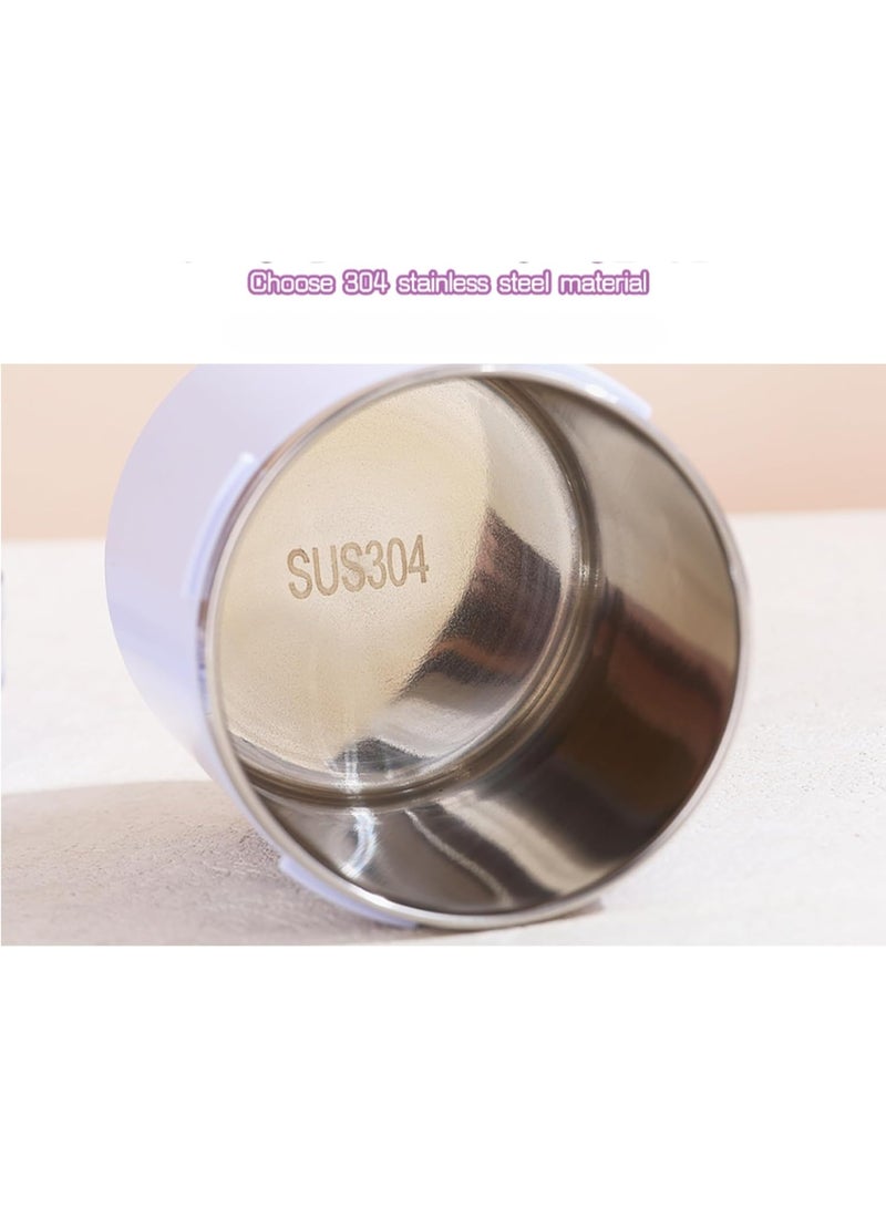 Twisoo "500ml Portable Stainless Steel Soup & Breakfast Cup – Cartoon Design, Thermos for Milk, Oatmeal, and Nutrition – Ideal for Students & Office Workers - Image 3