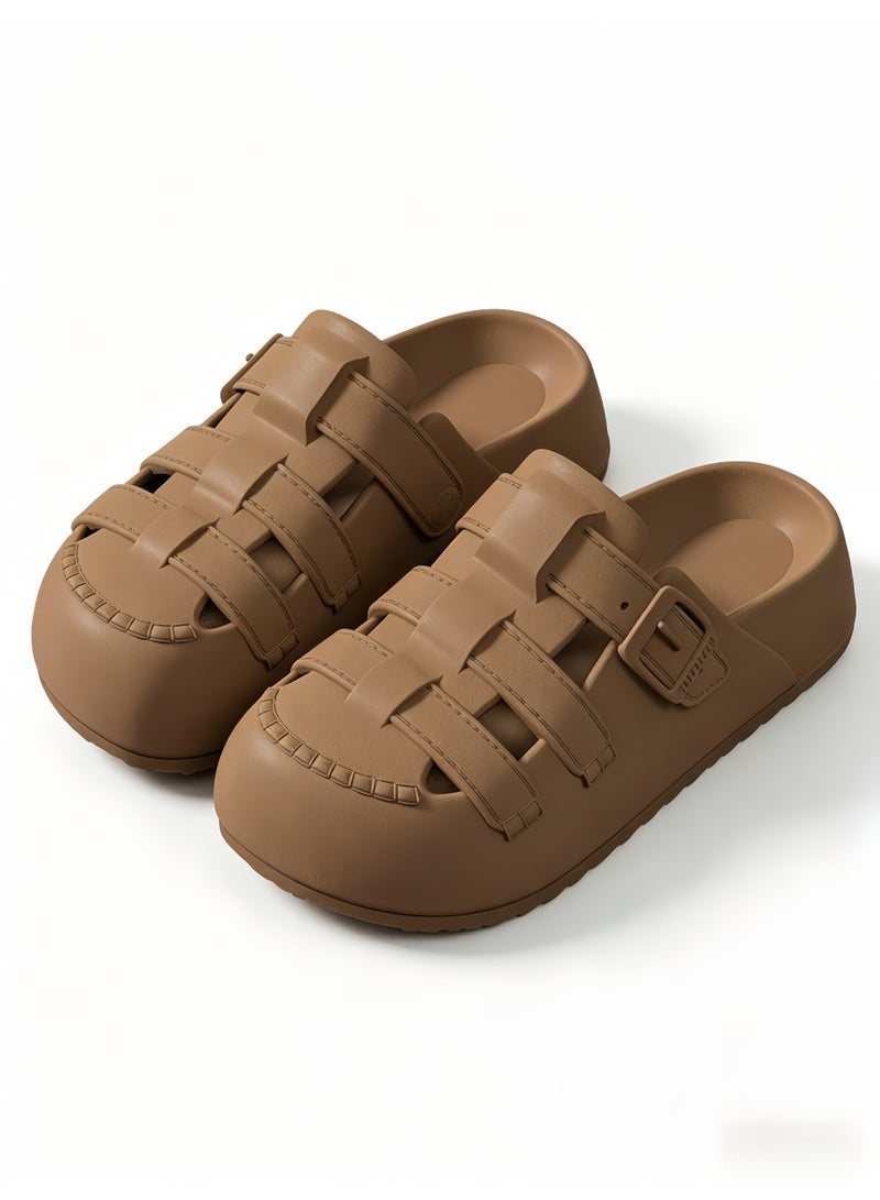 Designer-inspired breathable slip-on sandals for men and women, stylish and comfortable, perfect for the beach, pool, and casual occasions. - Image 1