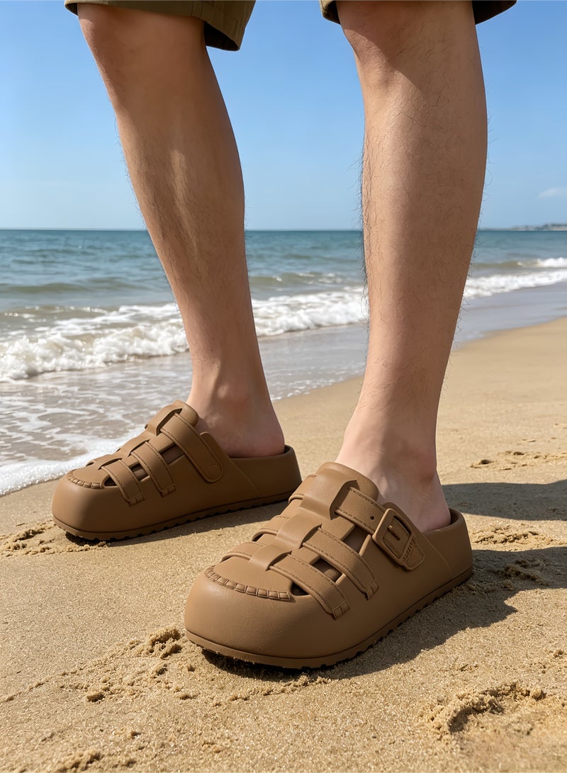 Designer-inspired breathable slip-on sandals for men and women, stylish and comfortable, perfect for the beach, pool, and casual occasions. - Image 5