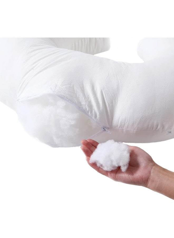 DONOMILO Nursing Pillow and Positioner, U Shape Nursing and Infant Support Pillow Head Positioner, Breastfeeding, Bottle Feeding, Baby Awake-Time Support - Image 3
