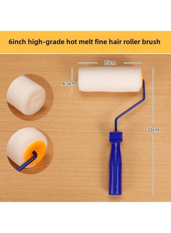 Xintao Brand 4 Inch 6 Inch 9 Inch Latex Paint Flat Seamless Roller Brush Household Paint Roller Fine Hair Short Hair Roller Brush-Specifications:6 Inch Fine Wool Roller  - Image 1