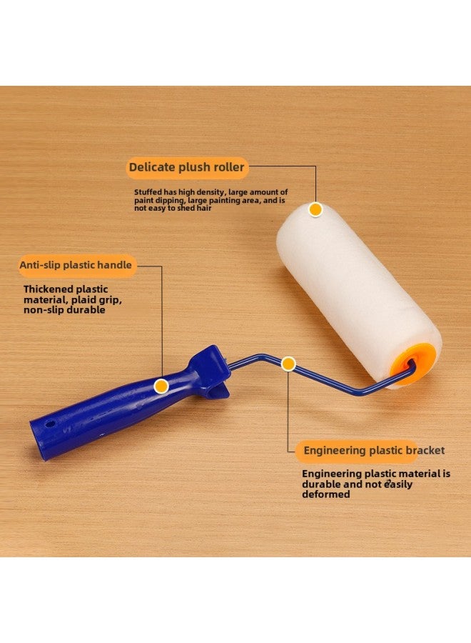Xintao Brand 4 Inch 6 Inch 9 Inch Latex Paint Flat Seamless Roller Brush Household Paint Roller Fine Hair Short Hair Roller Brush-Specifications:6 Inch Fine Wool Roller  - Image 4