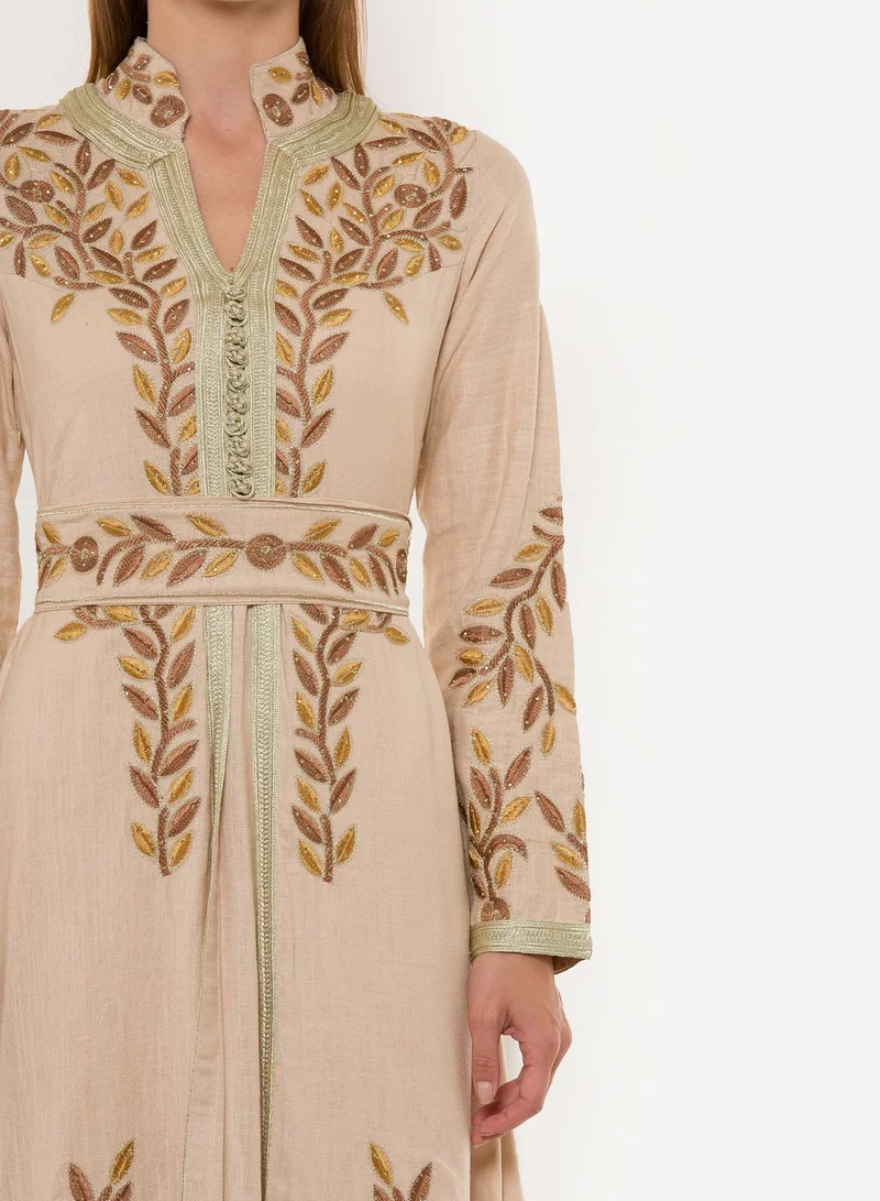Amri Layered Jacquard Dress
