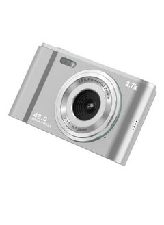 Generic Portable Digital Camera, 48mp Large IPS Screen Action Camera, Rechargeable Video Recording Camera, Lightweight Photography Camera With Face Detection, (1pc, Silver)  - Image 2