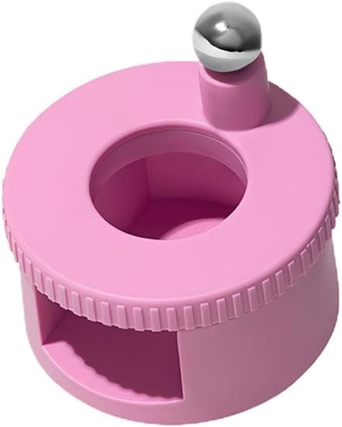 Rotating Cat Eye Nail Magnet - Powerful Automatic Wand for Gel Polish - Creates Stunning Glass Bead Effects(Pink) - Image 1