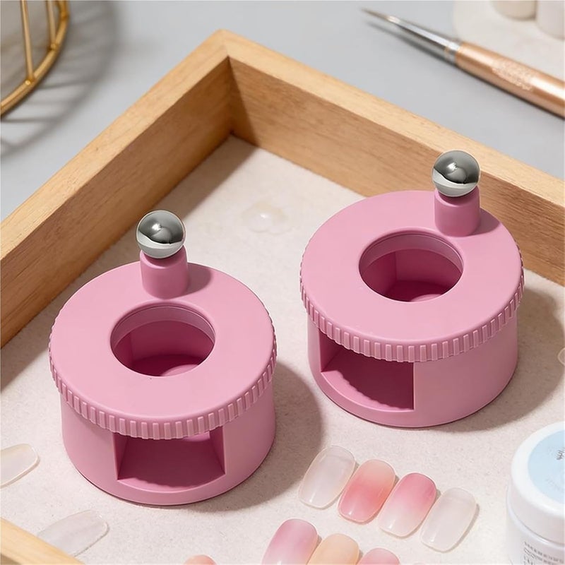 Rotating Cat Eye Nail Magnet - Powerful Automatic Wand for Gel Polish - Creates Stunning Glass Bead Effects(Pink) - Image 3