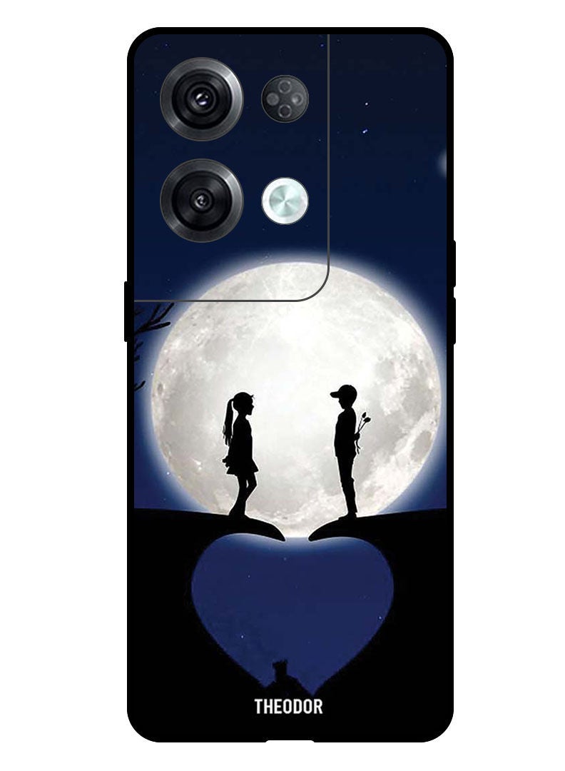 QIWEIQING Compatibile con OPPO Reno 8 5G Custodia Bookstyle Specchio