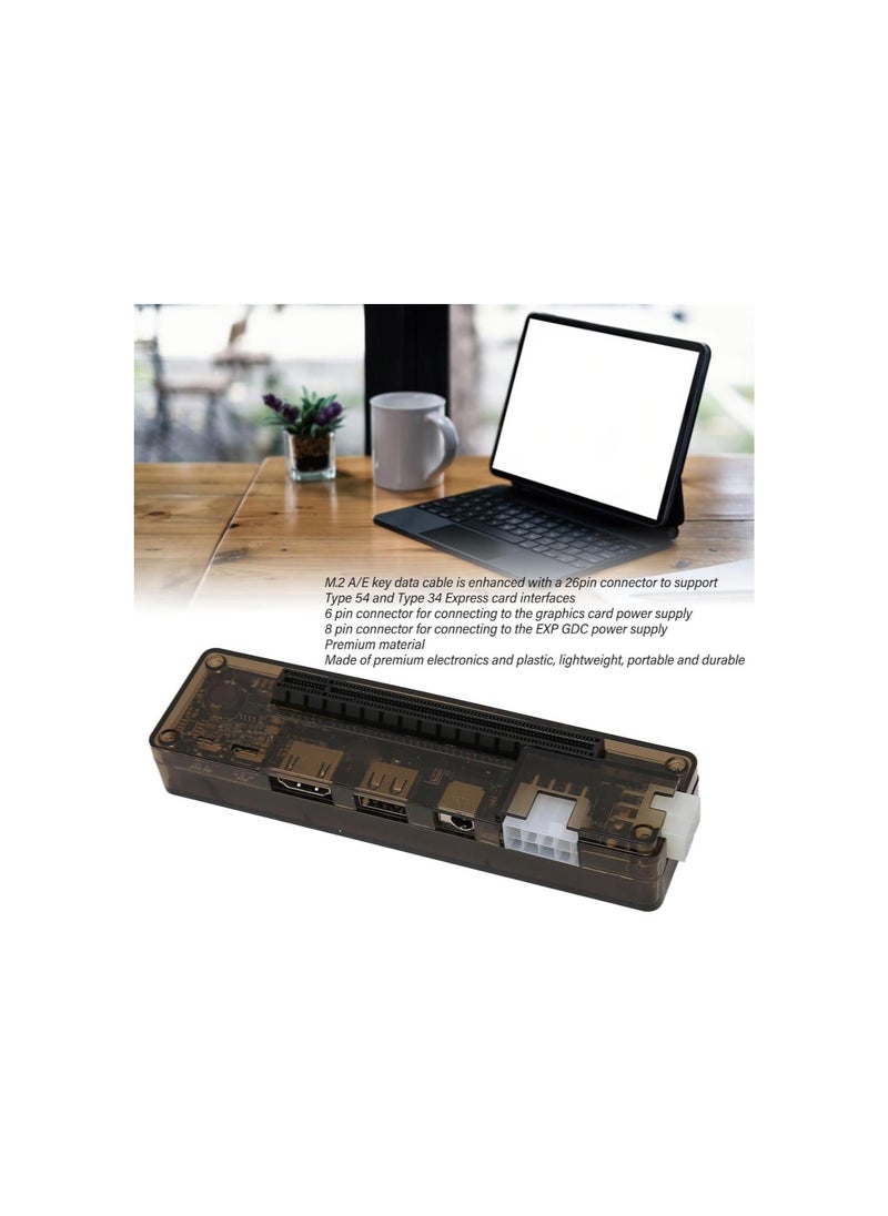 External Graphics Card Dock, Laptop External PCI E GPU Adapter, Independent Video Card Dock, 6 Pin, M.2 A E Key Data Cable, Laptop Docking Station for EXP GDC (M.2 A/E Key)