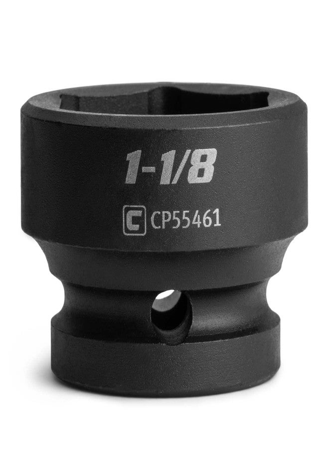 Capri Tools 1-1/8 in. Stubby Impact Socket, 1/2 in. Drive, 6-Point, SAE - Image 1