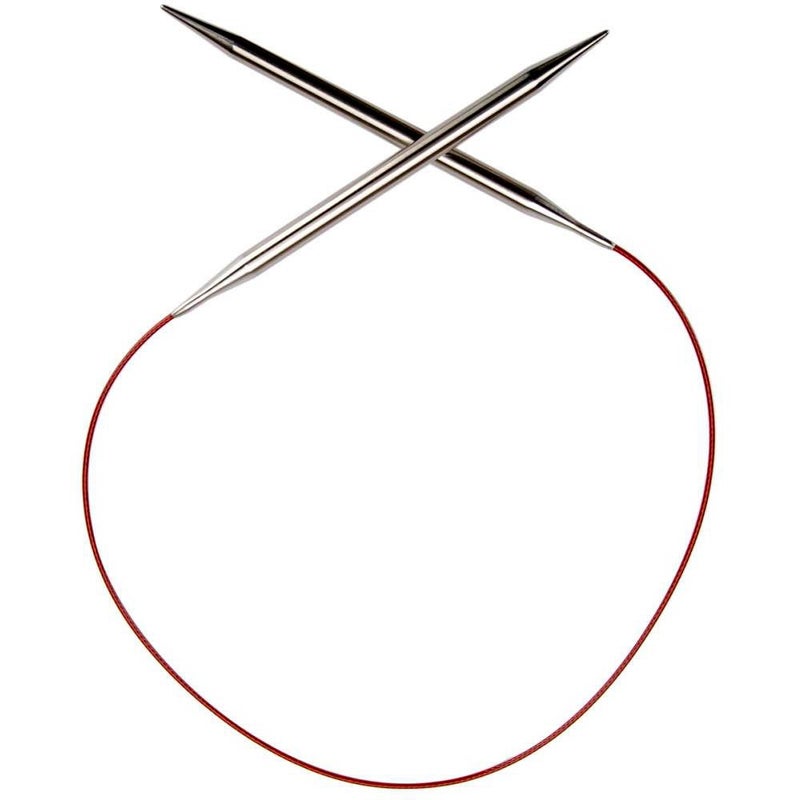 ChiaoGoo Red Lace Circular 24 inch (61cm) Stainless Steel Knitting Needle Size US 19 (15mm) 7024-19 - Image 2