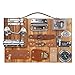 AXEARTE Montessori Busy Board for Toddlers Wooden Sensory Montessori ToysTravel Toy Fidget Board Learning Activity Board for Fine Motor Skills Boys Girls Educational Learning Toy with LocksLatches - Image 3