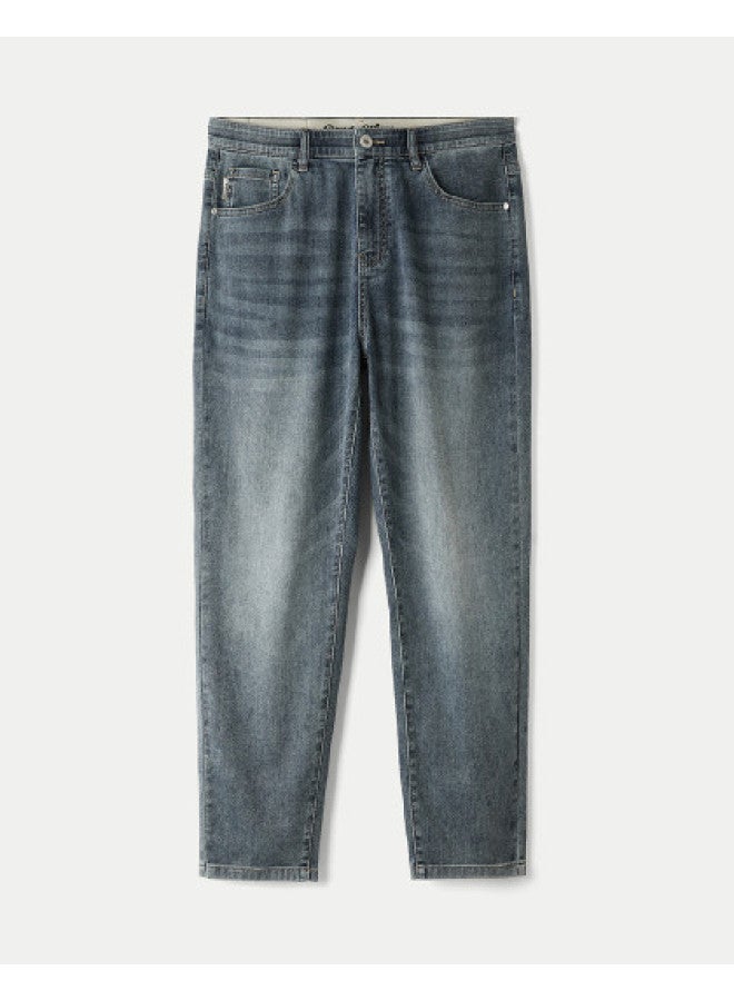 HLA 【cool Feel/مضاد للبكتيريا】25 جديد صيفي ستايل صيني باندا خمس جيوب لايسيل رجال سراويل قصيرة جينز - Image 1