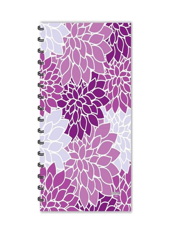ESCAPER Pink Flowers Art Diary, Ruled - A5 Size - 8.5 x 5.5 inches Designer Diary, Diary Notepad, Diary for Office, Diary for Gift, Diary for men, Diary for Women - Image 1