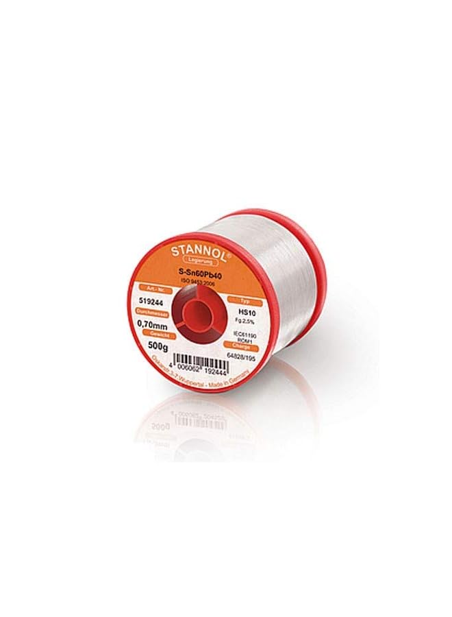 STANNOL SOLDER WIRE HS10 2,5% 1,2 SN60PB40 500G - Image 3