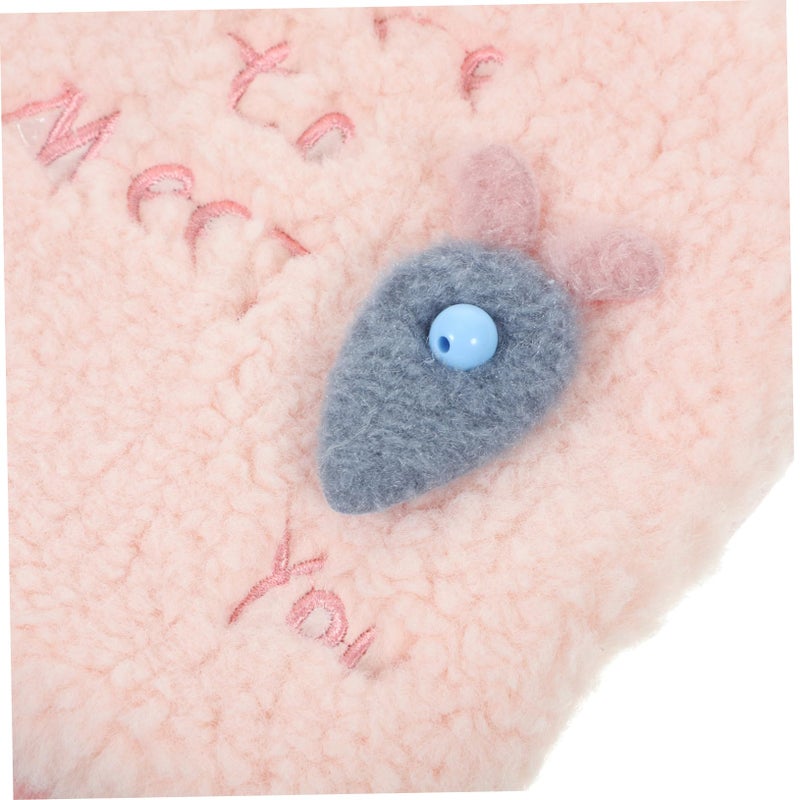 Plush Hot Water Bottle with Removable Cover for Neck Waist and Hands Reusable Hand Warmer - Image 3