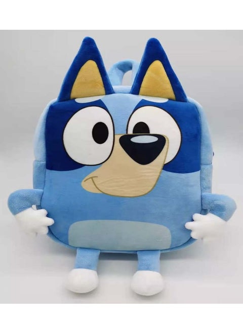 Bluey Bingo Plush Backpack Anime Figures Muffin Dog Toddler Cartoon Bag Kindergarten Schoolbag Plushies Velvet Fabric Kids Gifts
