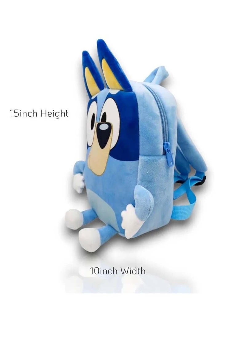 Bluey Bingo Plush Backpack Anime Figures Muffin Dog Toddler Cartoon Bag Kindergarten Schoolbag Plushies Velvet Fabric Kids Gifts