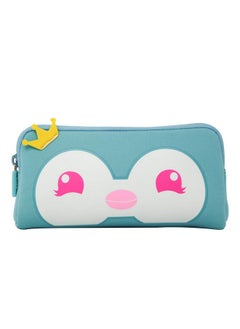 SMILY KIDDOS Smily Kiddos Fancy Penguin Pencil Case (Light Blue) | Birthday Return Gifts for Boys and Girls | Kids School Supplies | Kids School Stationery for Boys and Girls 
