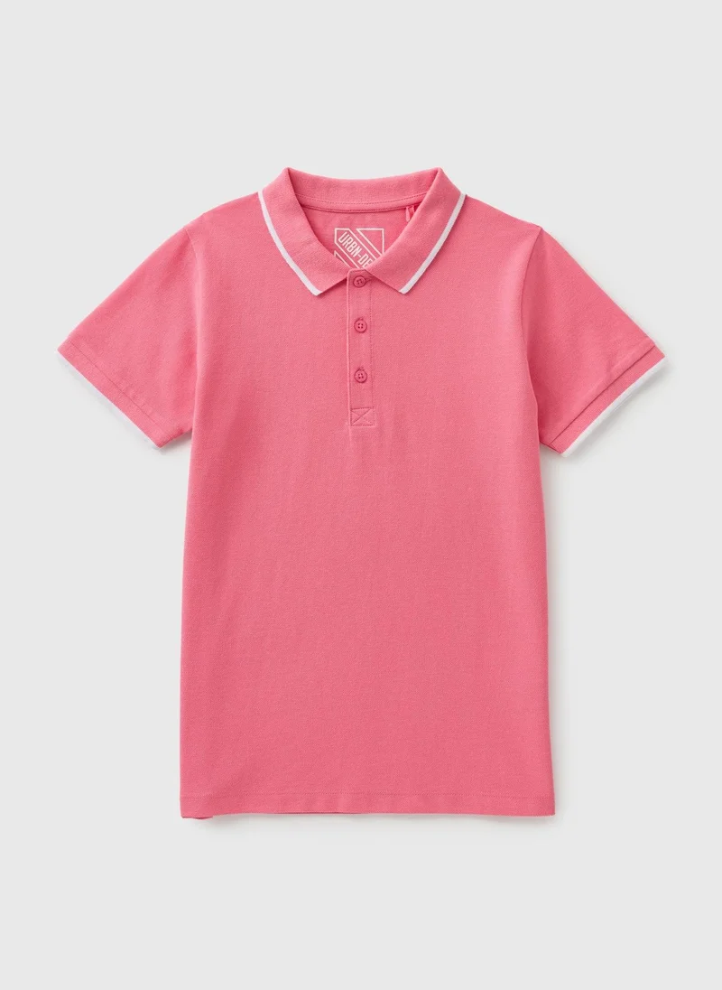 Matalan Boys Pink Polo Shirt