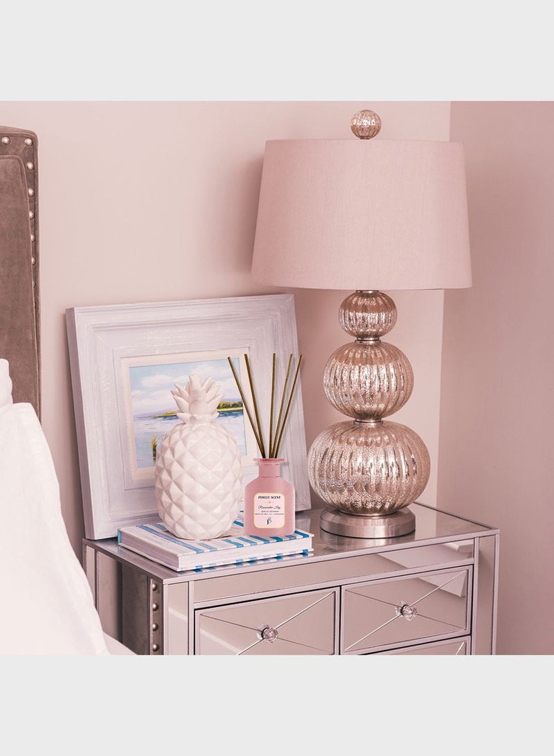 PURELY SCENT Taif Rose Large Reed Diffuser – 200ML Scented Oil Diffuser | Soft Rose & Musk Aroma - Image 3