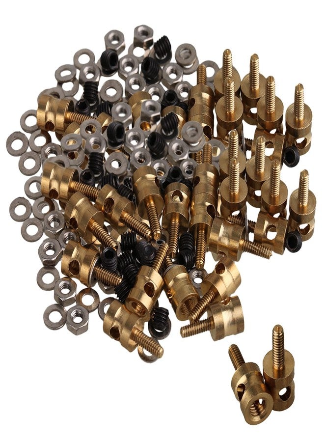 Mxfans Diameter 2mm RC Adjustable Pushrod Connector Linkage Stoppers for RC Airplane Boat Model Pack of 40 - Image 1