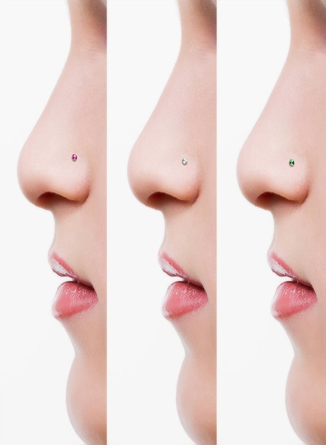 Charisma Small Nose Studs Stainless Steel Curved Nose Stud Bend L Shape Colorful Nose Ring Screw Piercing Jewelry Tiny Bone Studs for Women Men Hypoallergenic 20G (10pcs,Multi-Color, L-shape,1.8mm) - Image 5