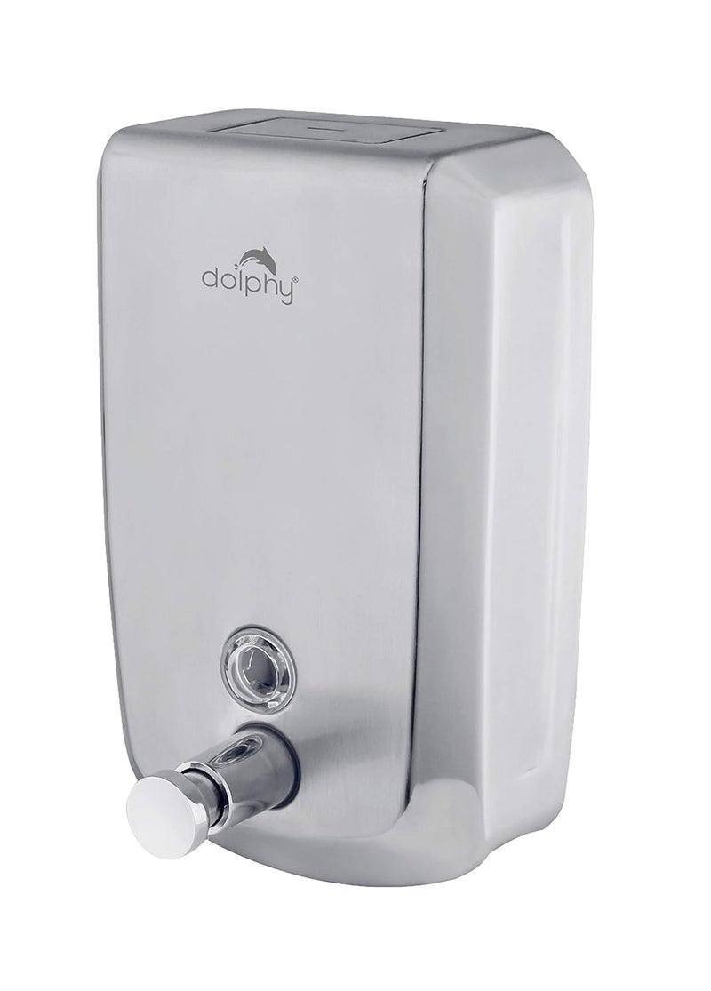 Dolphy 304 Stainless Steel Soap Dispenser for Bathroom Kitchen 500ml - Image 1