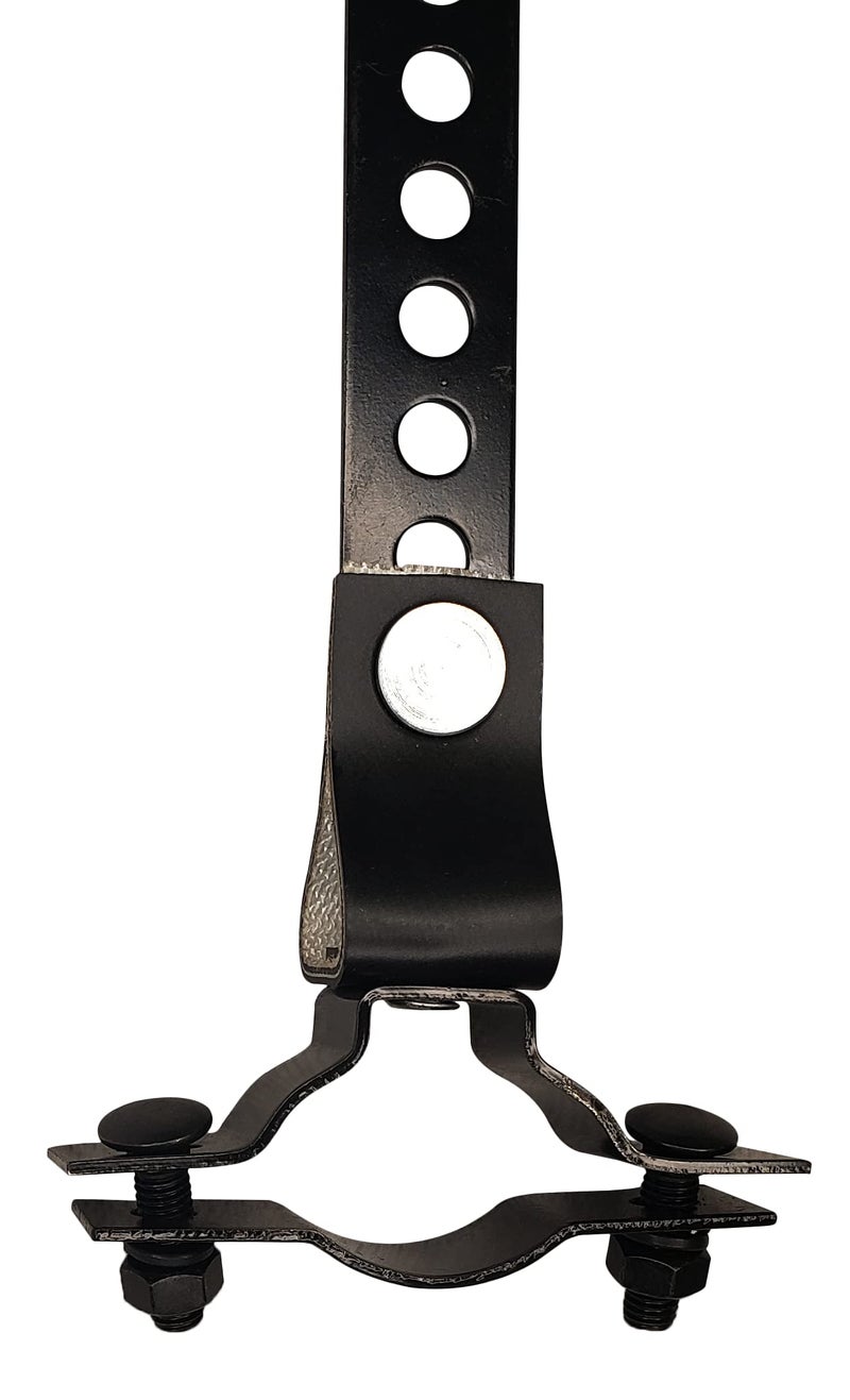 JQuad RV Generator Muffler Hanger Tail Pipe Exhaust Bracket - Compatible with Onan Cummins (Black) - Image 2