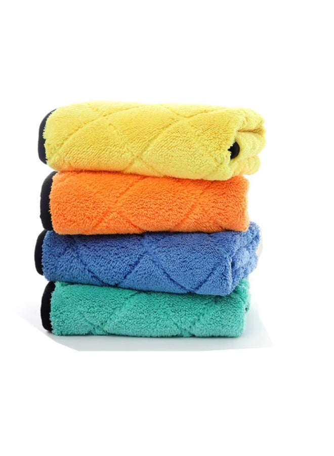 Premium Diamond Cut Microfiber Plush Towel 800GSM (40×40 cm) – Ultra-Soft, Lint-Free, Scratch-Free Car Detailing Cloth, Super Absorbent Double-Sided Coral Velvet Cleaning Towel with Hanging Loop – Ideal for Cars, Trucks, Motorcycles & Boats – Single Pack - Image 4