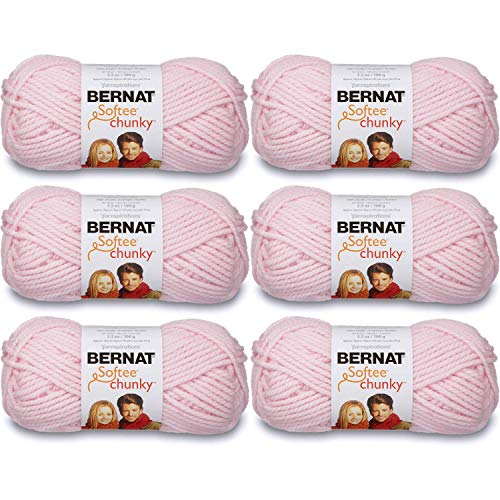 Bernat Softee Chunky Yarn (6-Pack) Baby Pink 161128-28418 - Image 1