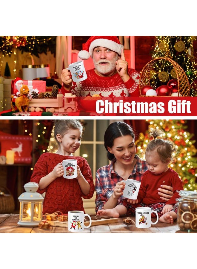 Suttmin 12 Pcs Christmas Coffee Magic Heat Changing Mug 12 oz Sublimation Color Changing Heat Sensitive Coffee Mug Ceramic Holiday Funny Novelty Xmas Gift for Women Men - Image 3