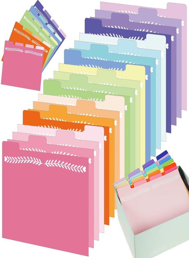 Harloon 20 Pcs Greeting Card Organizer Dividers 8.8 x 6.7 Inches Blank Index Greeting Card Guide File Guides Suitable for Storage Box - Image 1
