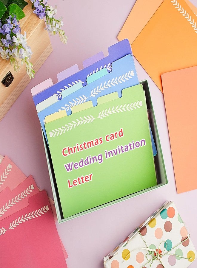 Harloon 20 Pcs Greeting Card Organizer Dividers 8.8 x 6.7 Inches Blank Index Greeting Card Guide File Guides Suitable for Storage Box - Image 3