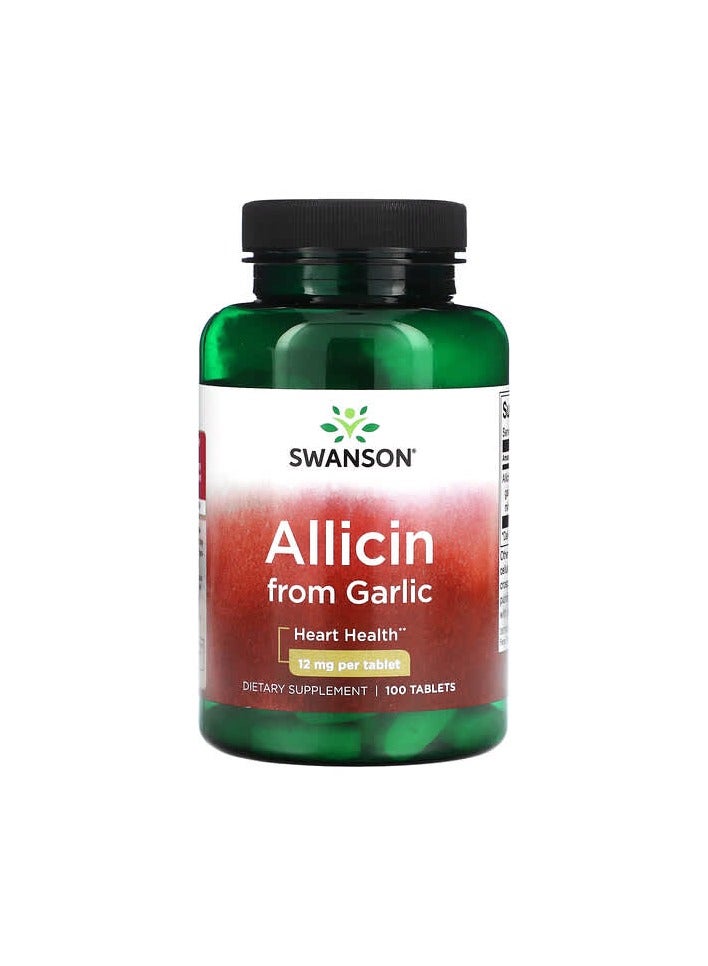 SWANSON الأليسين من الثوم ، 12 ملغ ، 100 قرص