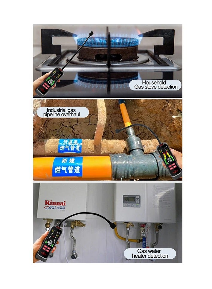 ZL-73A Gas Leak Detector, 0-10000, Rechargeable, Sound Alarm, Combustible Flammable Natural Methane Liquefied Petroleum Gas Analyzer - Image 2