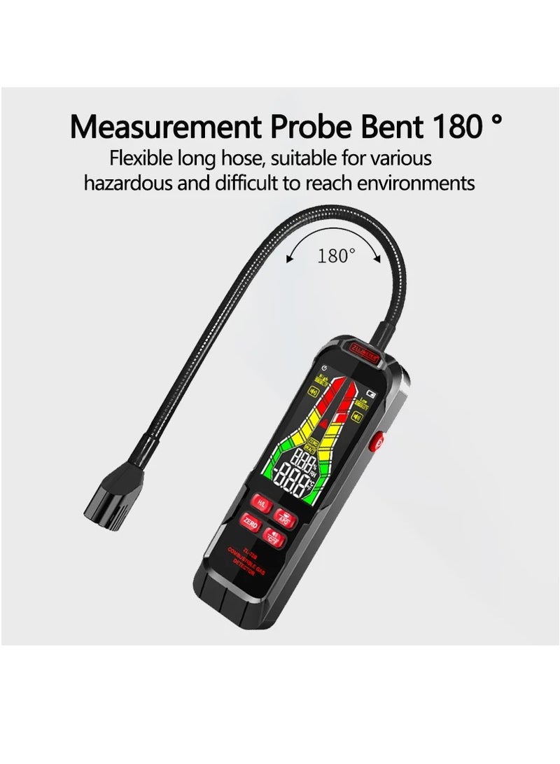 ZL-73A Gas Leak Detector, 0-10000, Rechargeable, Sound Alarm, Combustible Flammable Natural Methane Liquefied Petroleum Gas Analyzer - Image 5