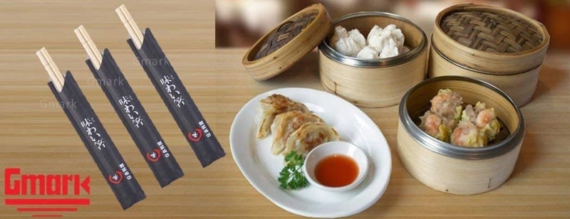 Gmark Disposable Chopsticks Pack of 100 Pair, 9" Japanese Style Sleeved Sushi Chopsticks by Gmark GM1038 - Image 4