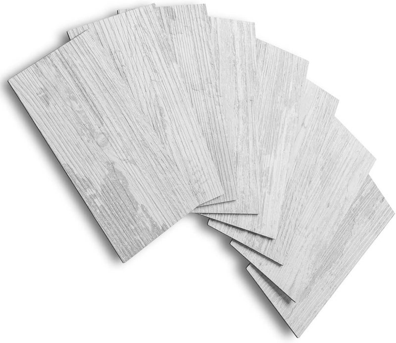 AULIGET 100 Piece Peel and Stick Backsplash PVC Tile, 3 Inch x 6 Inch White Birch Stick on Wall Tiles for Backsplash Kitchen, Bathroom, Laundry Room, Camper, Fireplace - Image 1