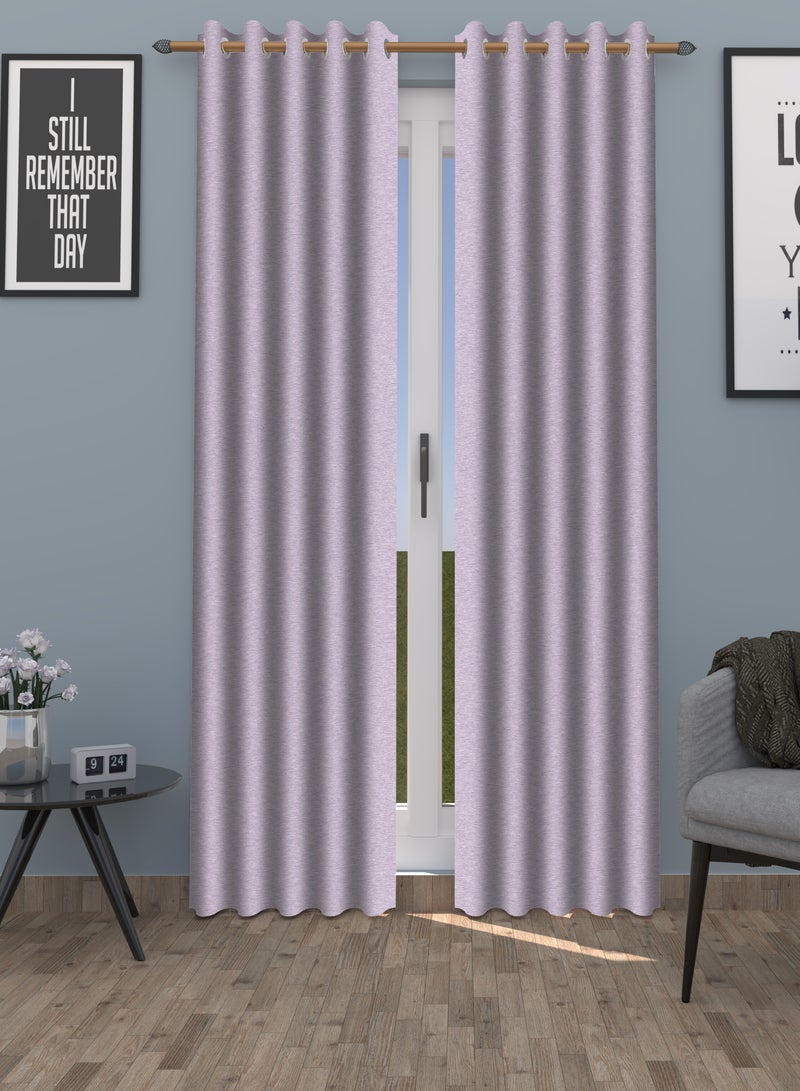 Amali  Amali Blackout Textured Curtains 274 cm x 127 cm - 2 Panels, 100% Polyester, Grommet Top, Thermal Insulated, Noise Reducing, Light Blocking  - Image 1