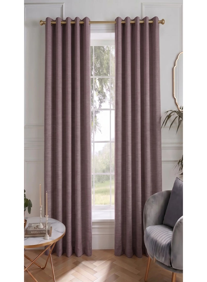 Amali Blackout Plain Curtains 274 cm x 132cm - 2 Panels, 100% Polyester, Grommet Top, Thermal Insulated, Noise Reducing, Light Blocking - Image 1